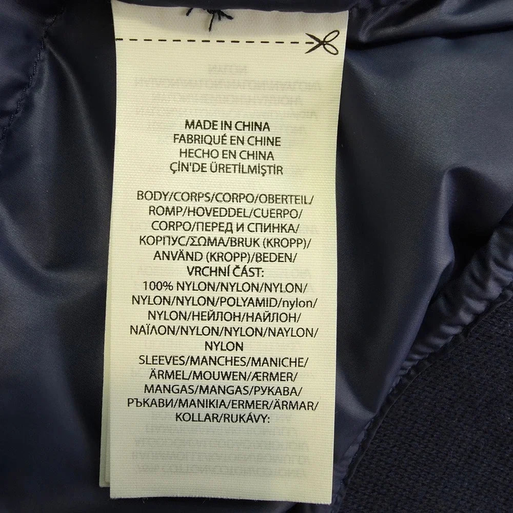 Polo Ralph Lauren Down Hybrid Jacket Sz M Blue‎ Camo Logo Quilt Preppy Old Money